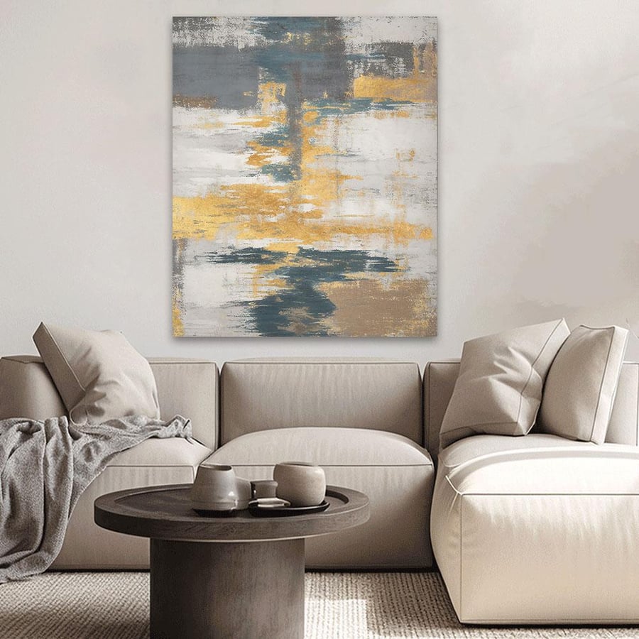 Abstract art painting modern design