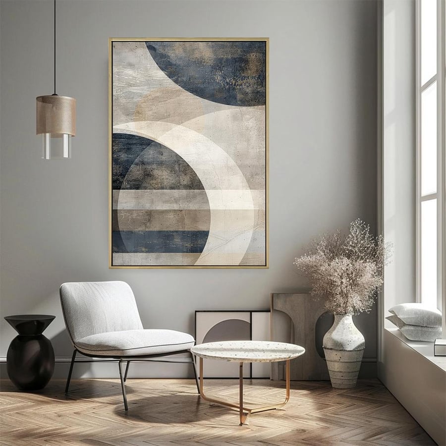 Modern abstract art wall panel