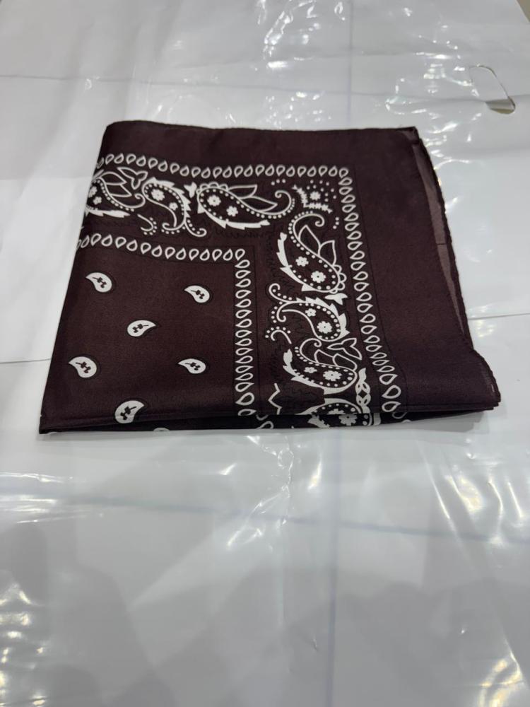 Rumal bandana brown length 53cm width 53cm