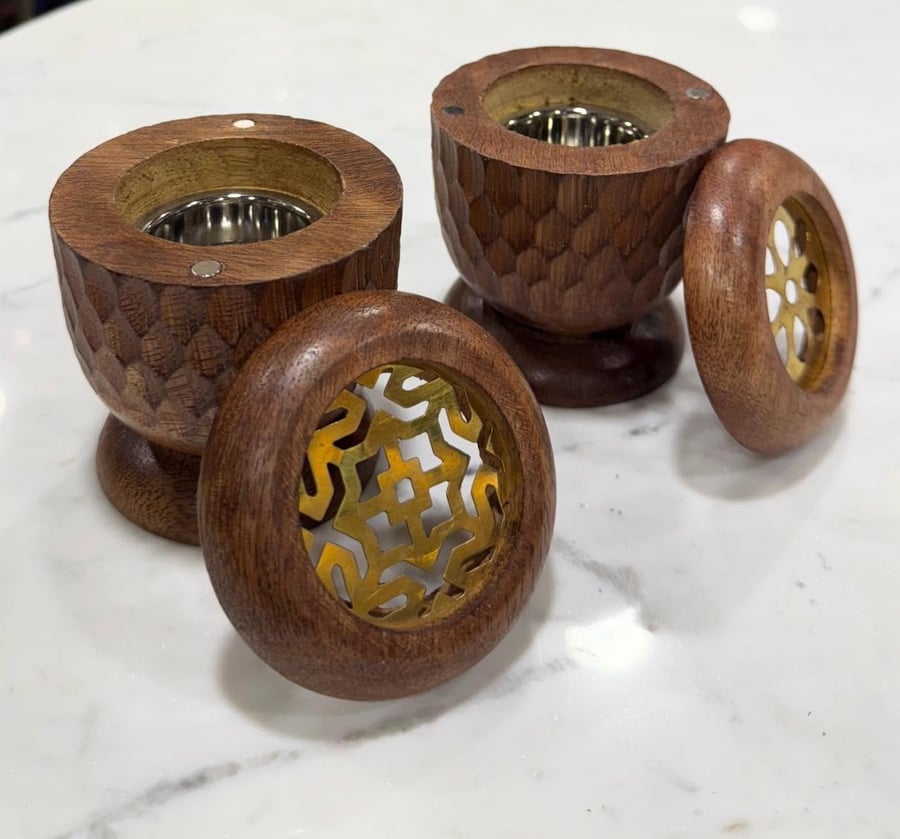 مباخر شعر خشب طبيعي