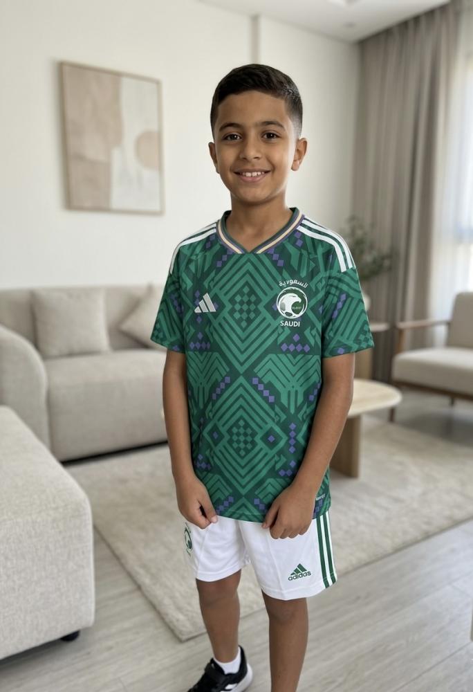 تيشيرت المنتخب السعودي الجديد كاس العالم بدون رقم شبابي
