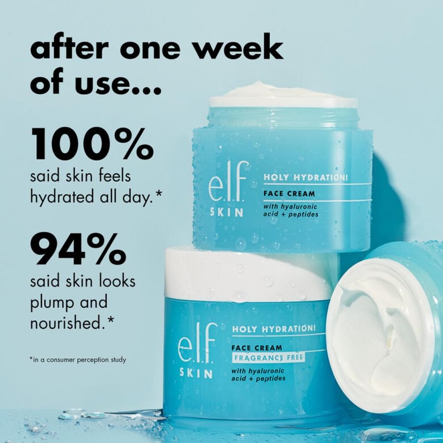 كريم ترطيب الوجه الخالي من العطور (HOLY HYDRATION)  من elf