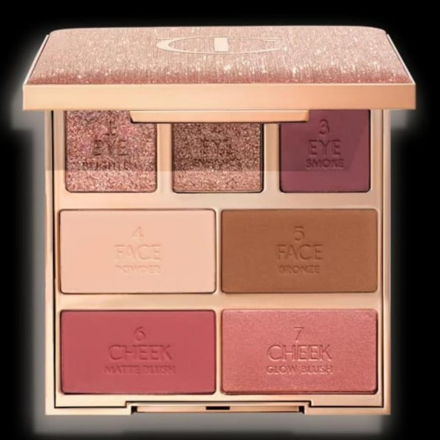 طقم فرش الماكياج و باليت مكياج الوجه شارلوت تيلبوري ( HOLLYWOOD INSTANT GLAM ON THE GO SET ) من Charlotte Tilbury