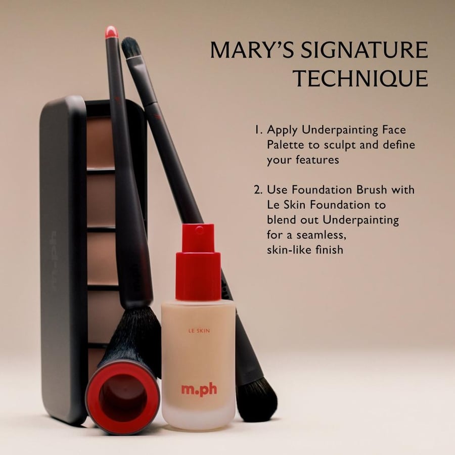 فرشاة الدمج و كريم الأساس ( The Foundation Brush ) من m.ph
