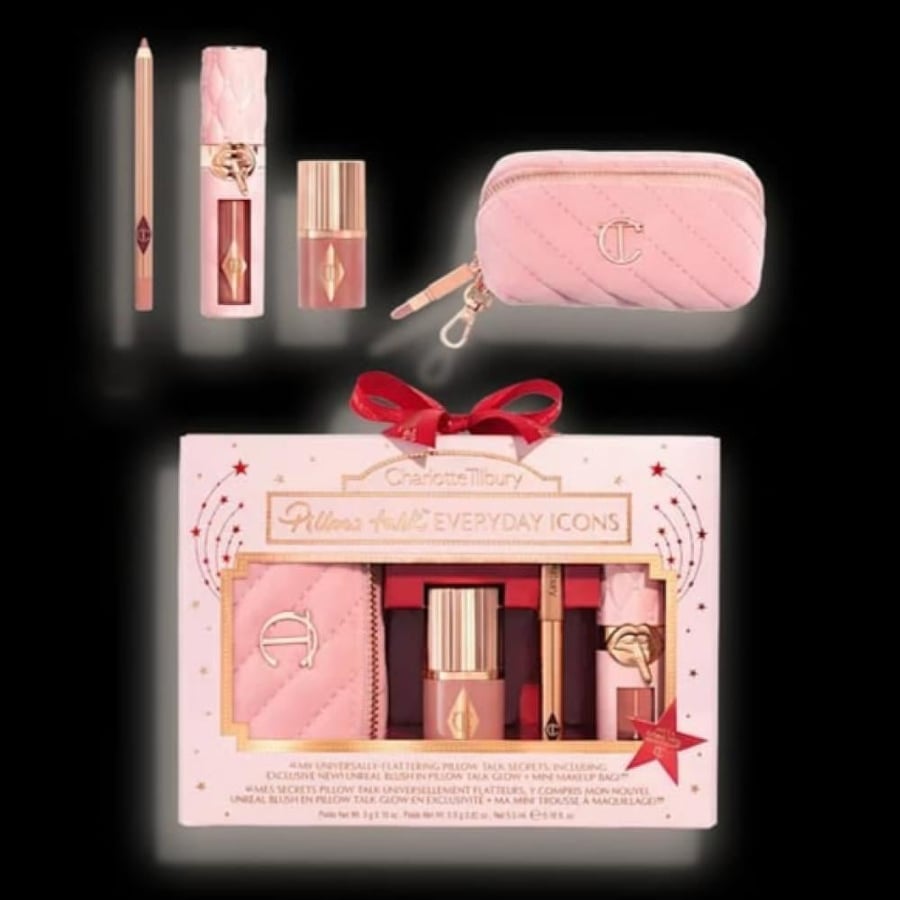 طقم الشفاه و الخدود الجديد شارلوت تيلبوري بالإصدار المحدود ( Pillow Talk Everyday Icons Kit ) من Charlotte Tilbury