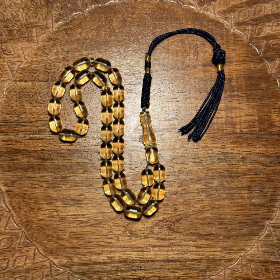 مسباح كهرمان شفاف نواعم