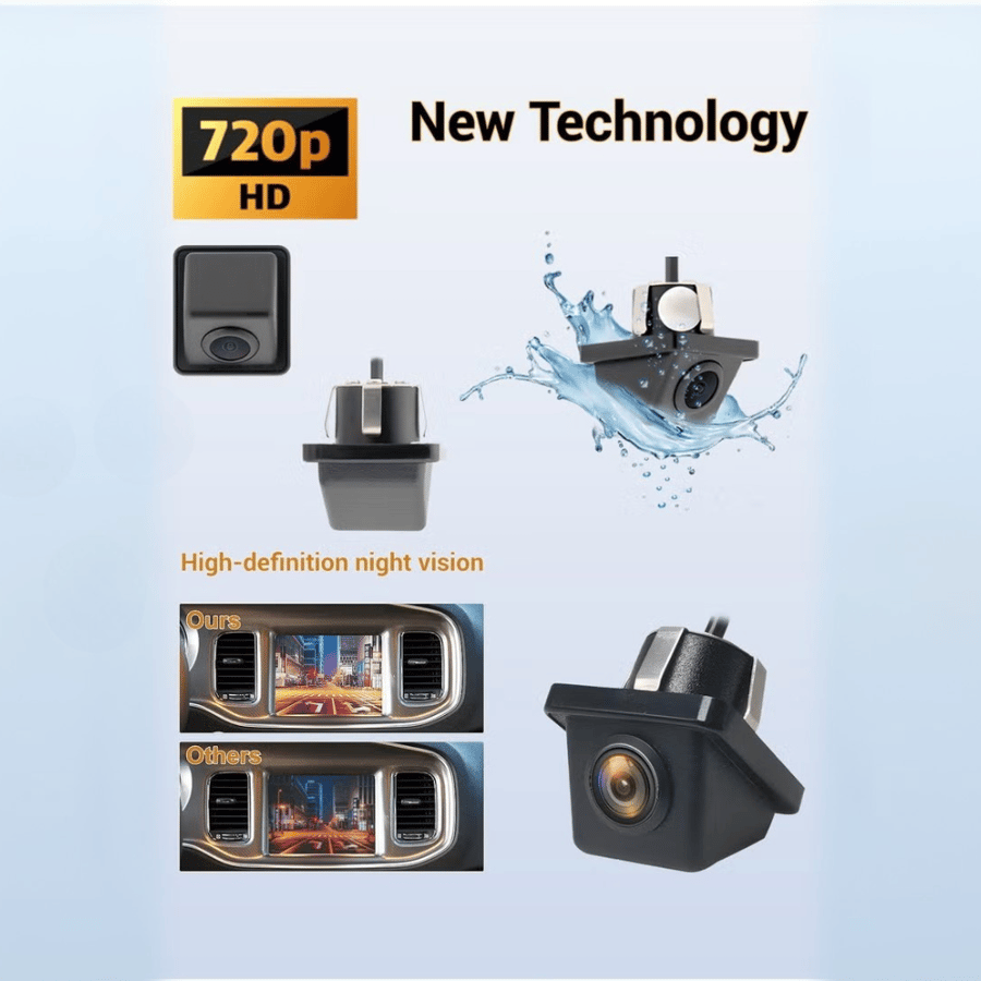 720P HD vision camera compatible with rearview when reversing