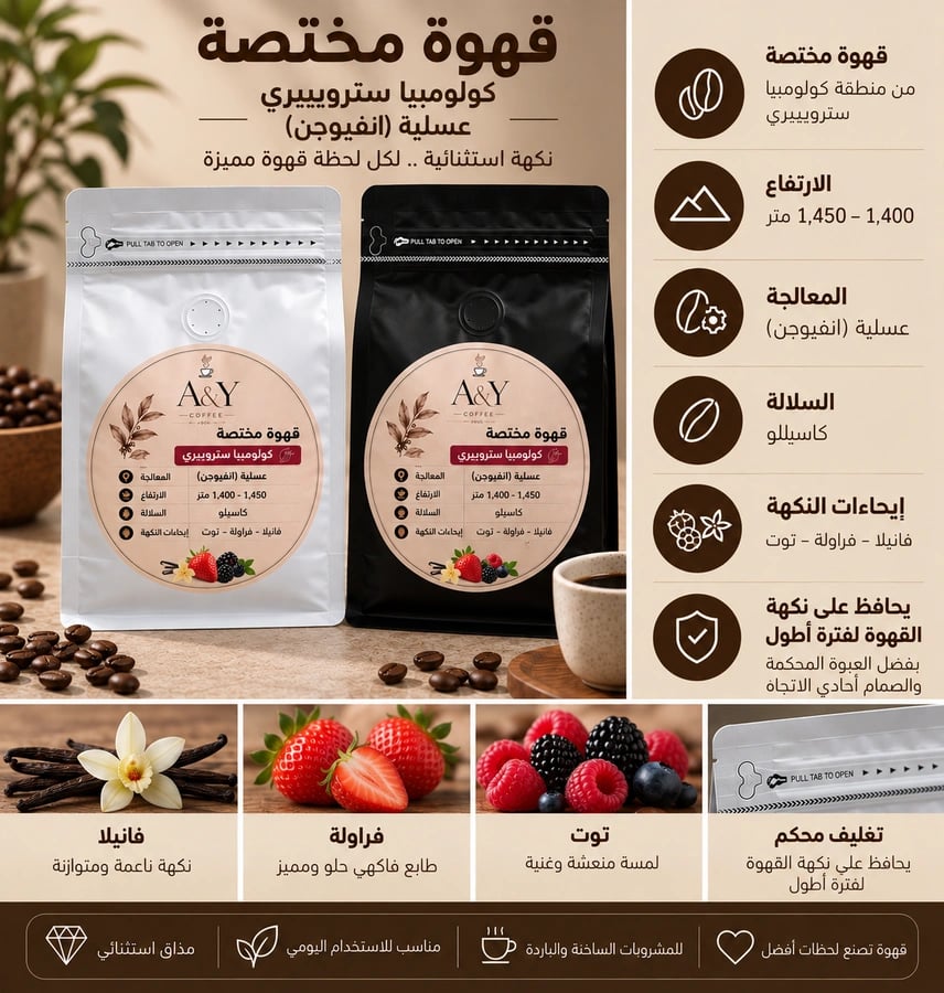 محتويات بكج الاحترافية للقهوة المختصة - A and Y كوفي