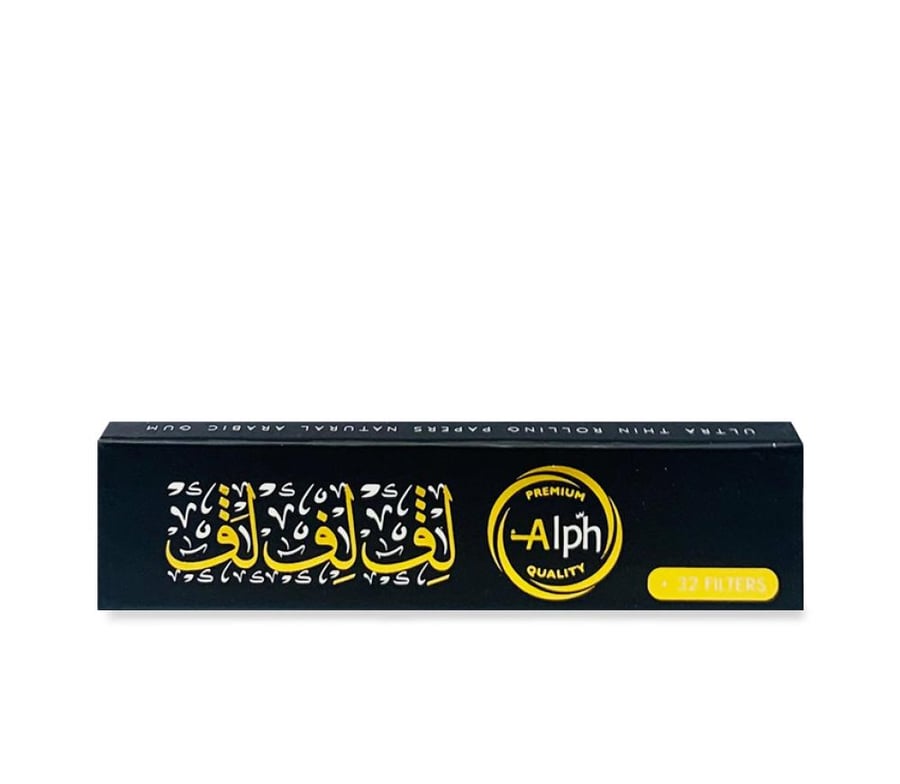ورق لف Alph أسود مع 32 فلتر – ألف Premium Quality