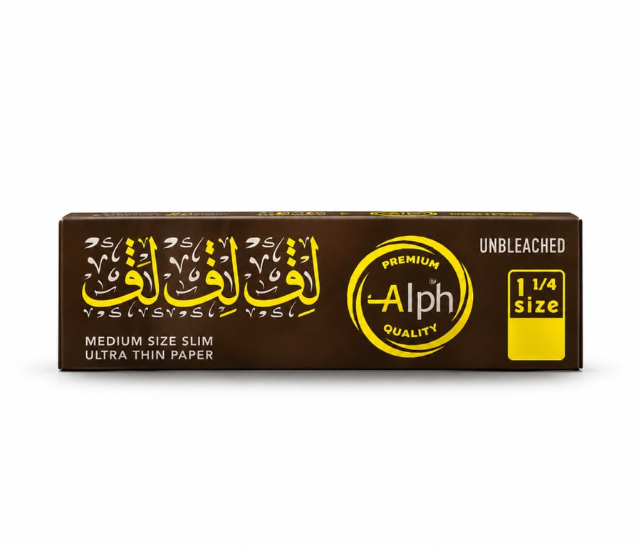 ورق لف Alph 1¼ Unbleached Ultra Thin – ألف بني