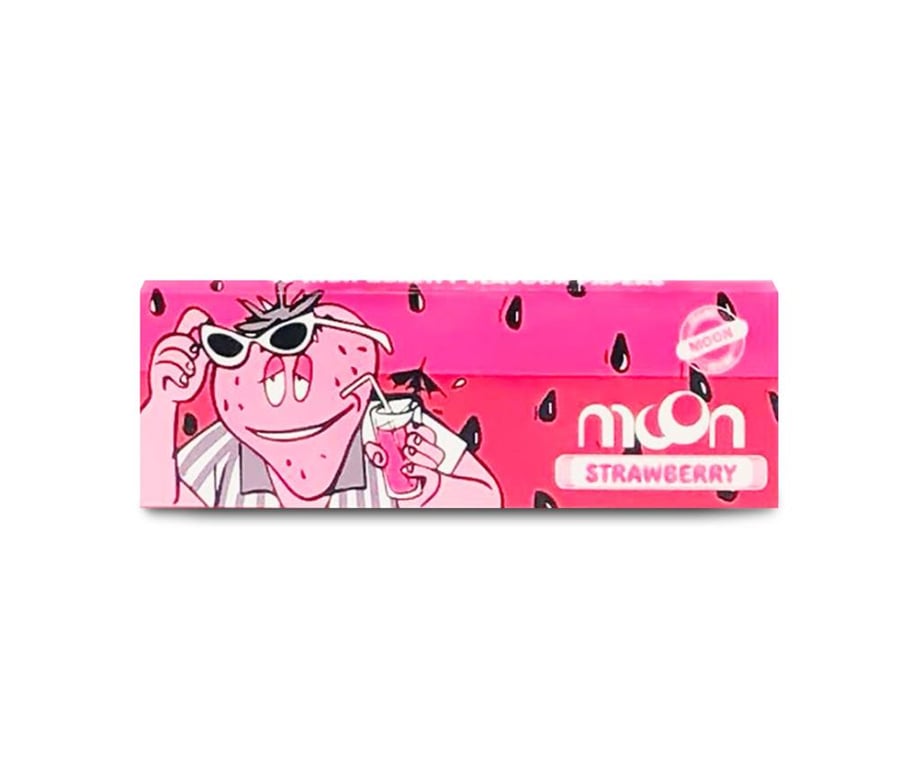 ورق لف Moon Strawberry بنكهة الفراولة مقاس 1¼ – مون