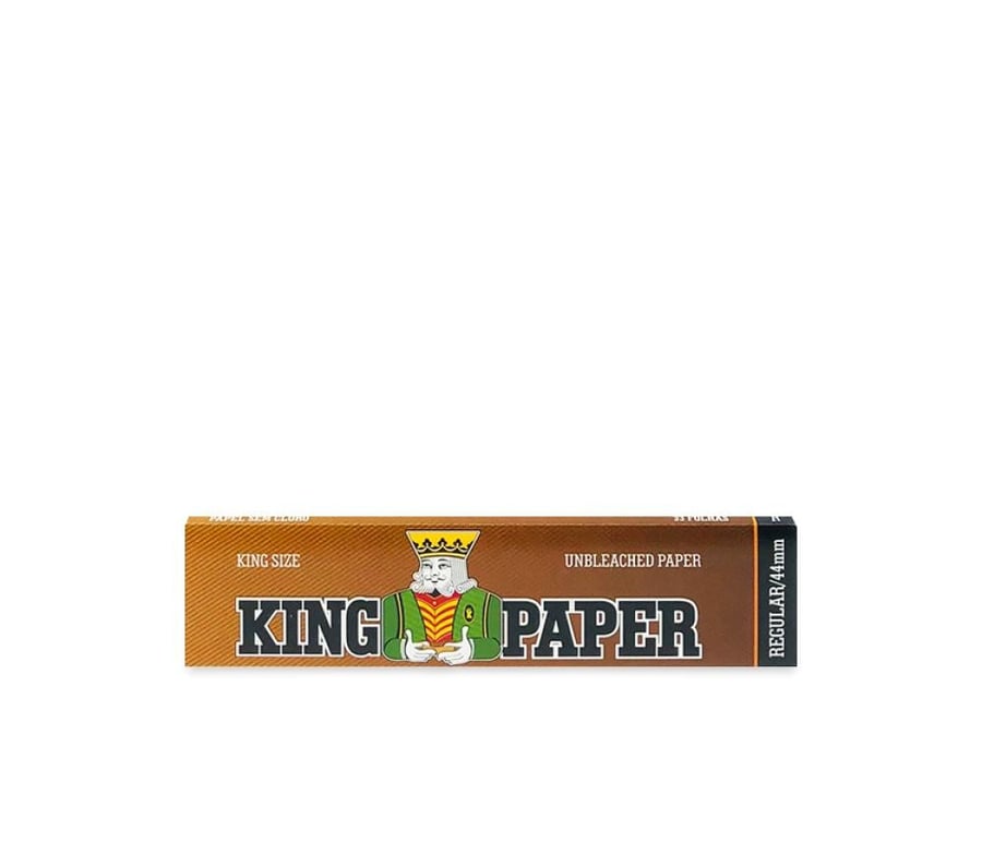 ورق لف كينج بيبر غير مبيض ريجولار 44 ملم – KING PAPER Unbleached Regular 44mm