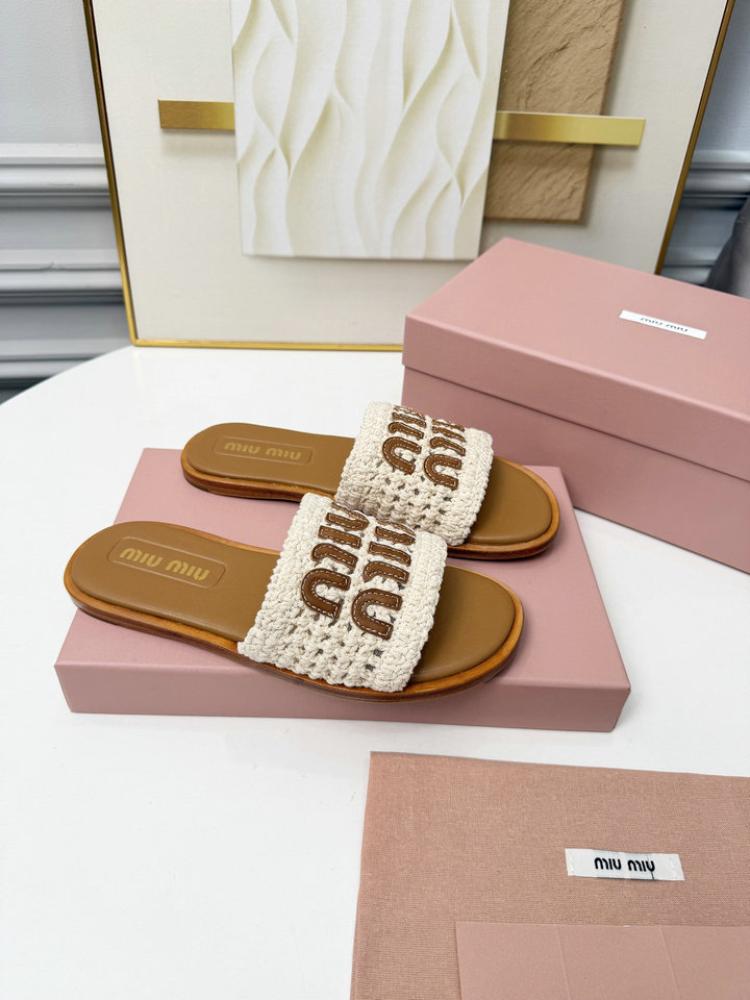 صندل Miu Miu Crochet Mules