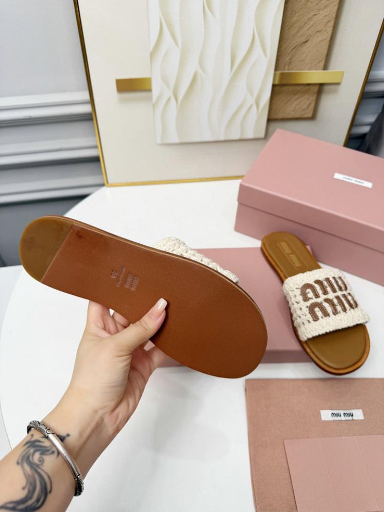 صندل Miu Miu Crochet Mules