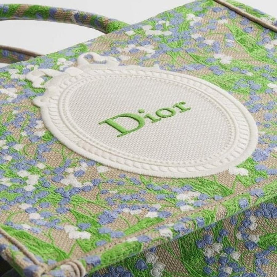 حقيبة  DIOR Floral Canvas Tote