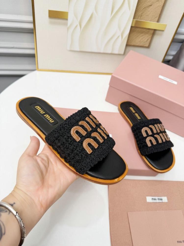 صندل Miu Miu Crochet Mules