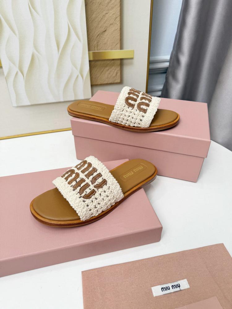 صندل Miu Miu Crochet Mules
