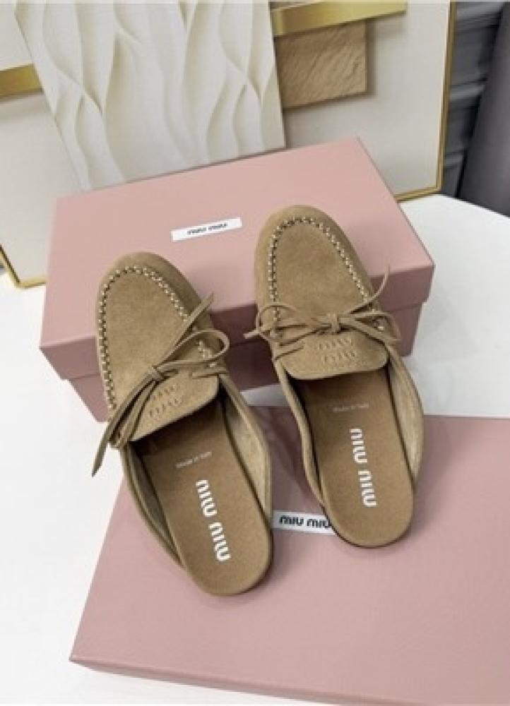 حذاء Miu Suede Mules