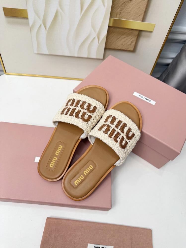 صندل Miu Miu Crochet Mules