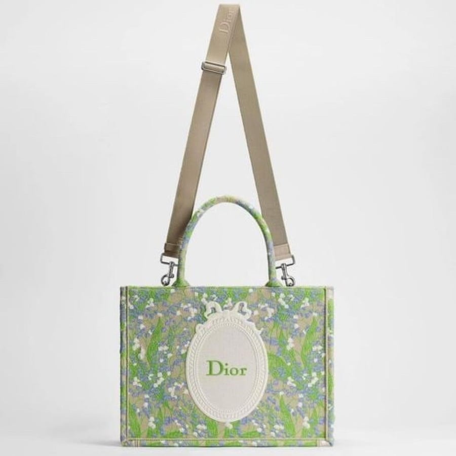 حقيبة  DIOR Floral Canvas Tote