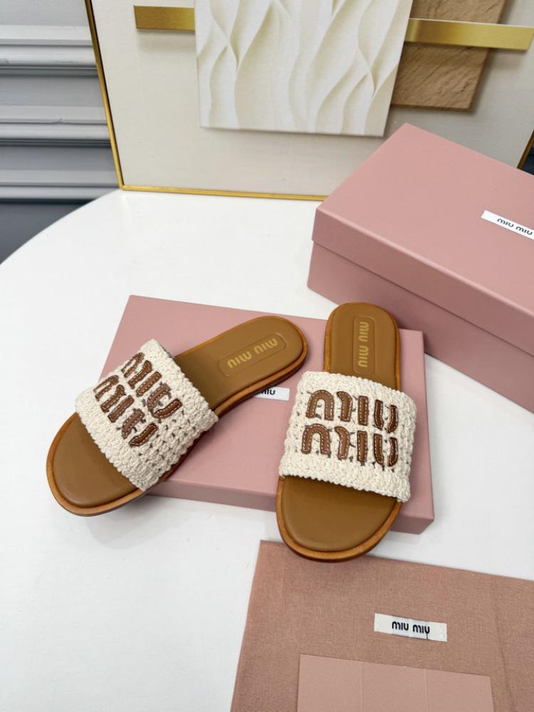 صندل Miu Miu Crochet Mules