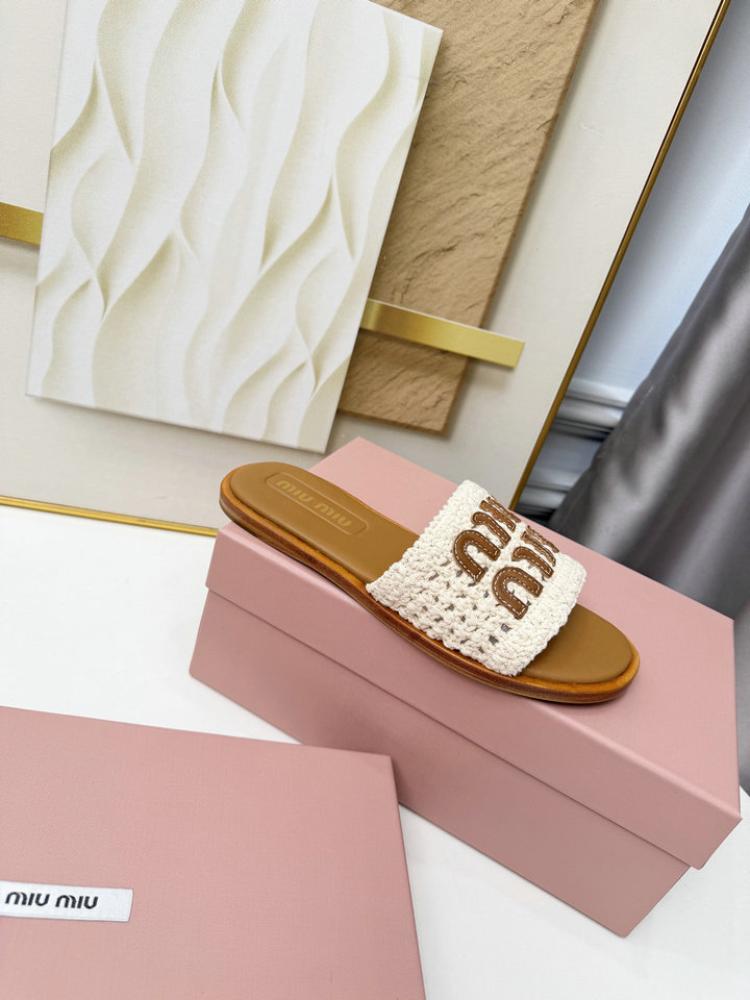 صندل Miu Miu Crochet Mules