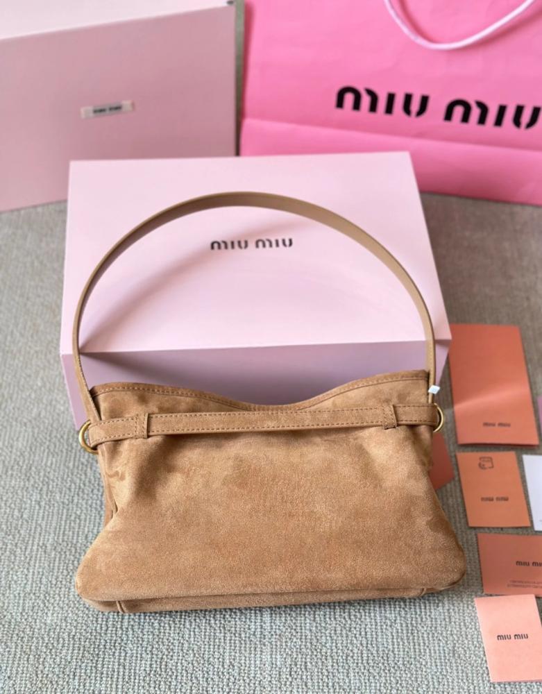 حقيبة Miu Miu Suede Leather Bowling