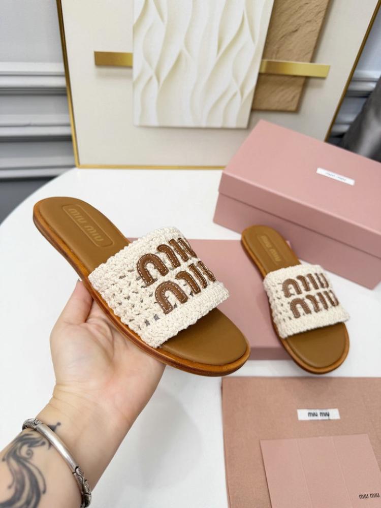 صندل Miu Miu Crochet Mules