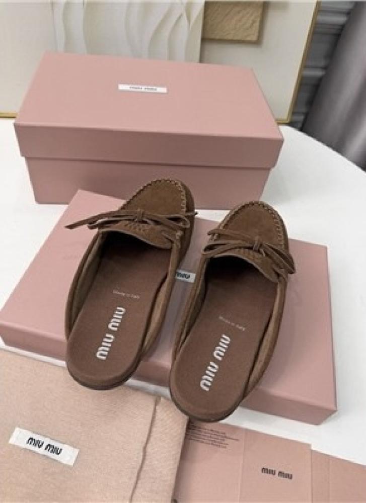 حذاء Miu Suede Mules