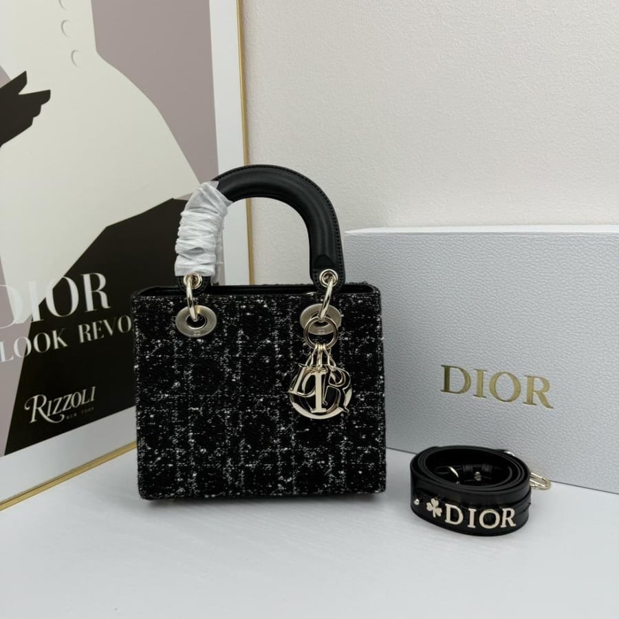 حقيبة Lady Dior Tweed