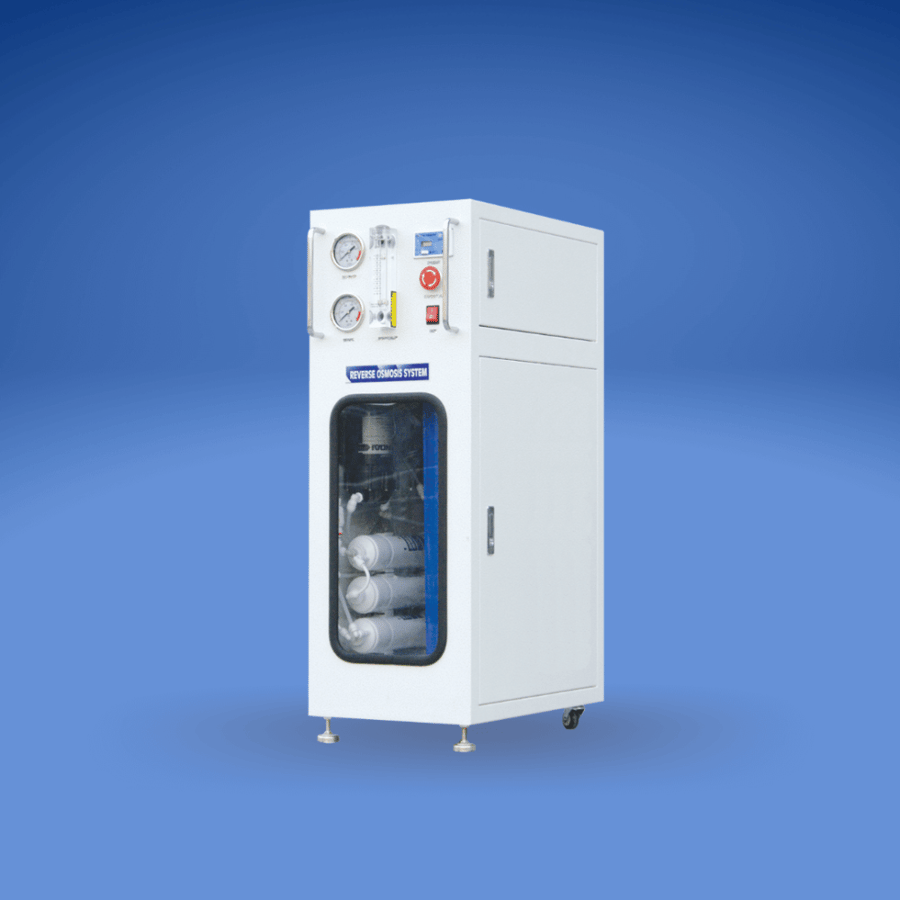 An advanced 3-ton device for restaurants and cafes with a TDS reading screen and a 40-liter external tank
