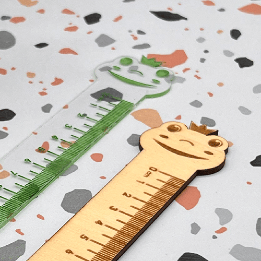 Ruler with different animal shapes