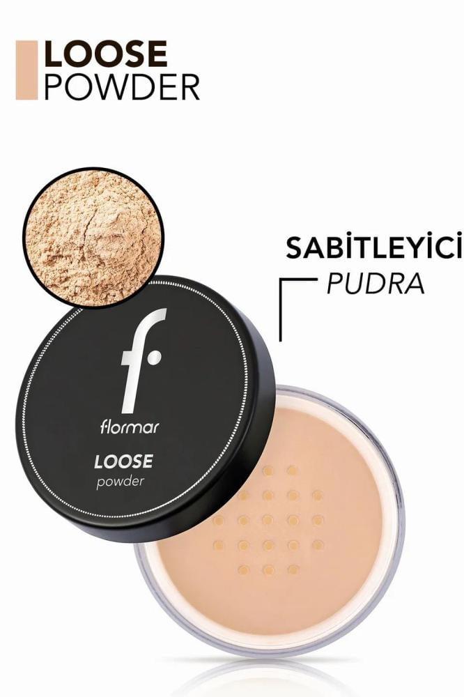 Loose powder for face makeup setting from Flormar
