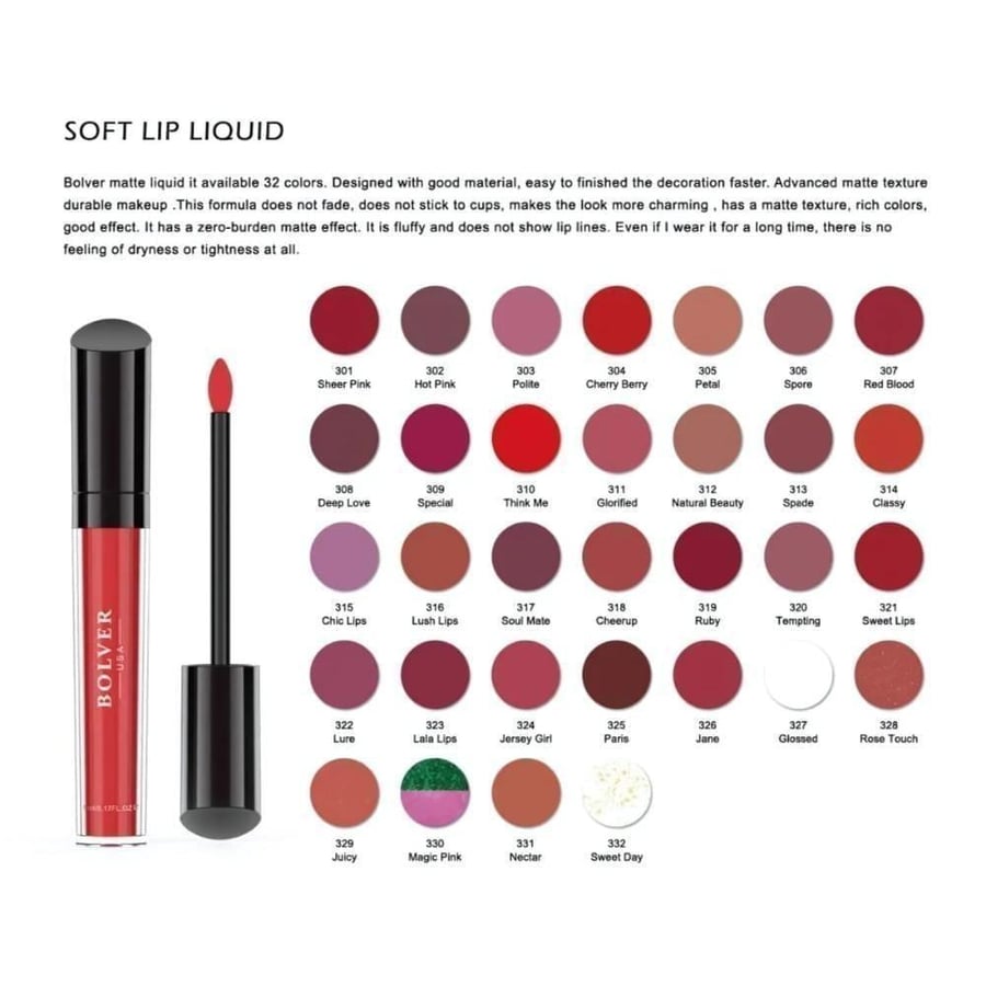 Soft liquid lipstick from the brand Pulver - 311