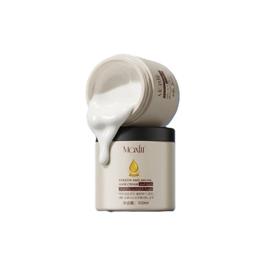 Max Fit Argan and Keratin Hair Cream 300 ml