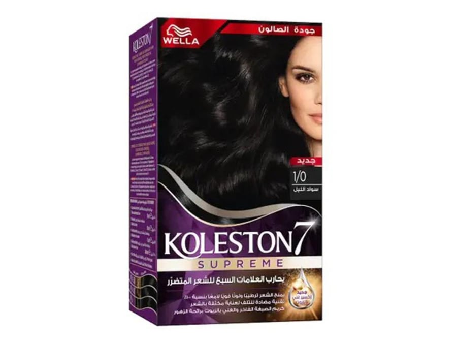 Hair dye Kit Black of the night 1/0 from Wella Koleston