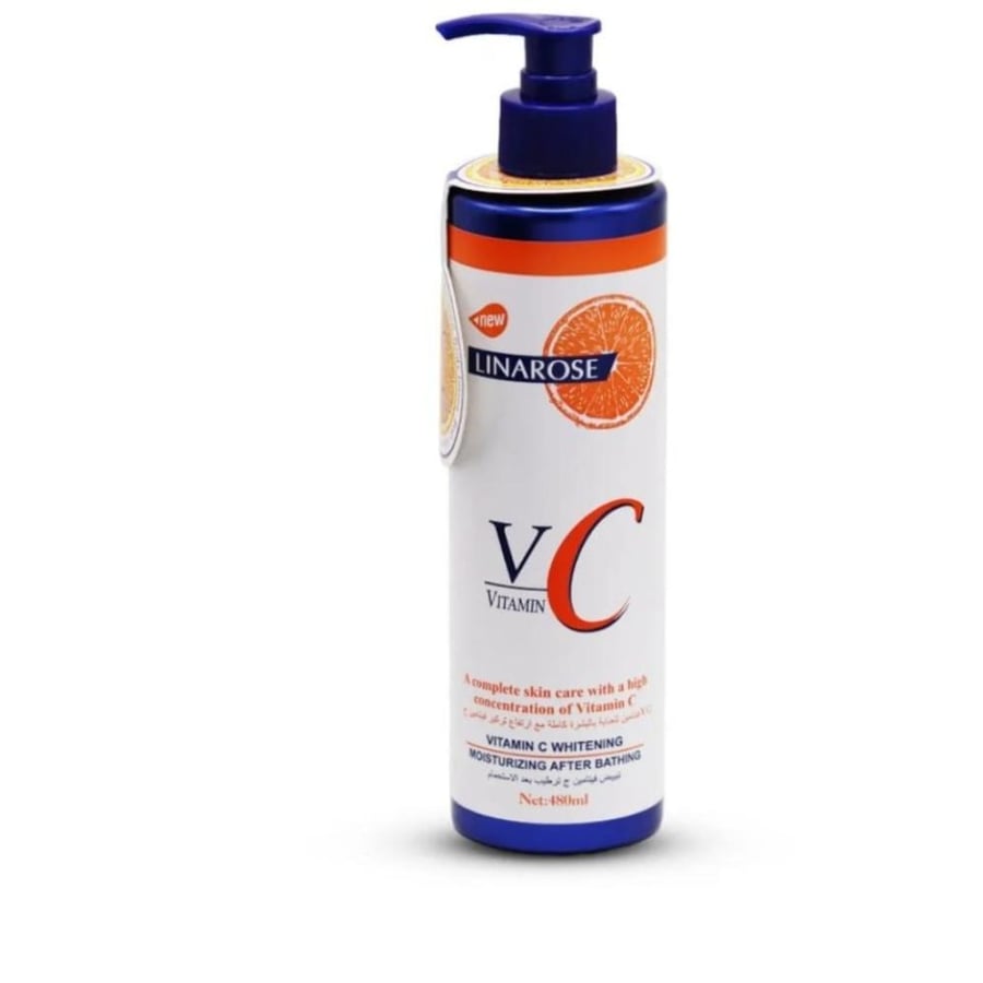 Lina Rose Vitamin C Lotion for skin hydration and brightening - 480 ml