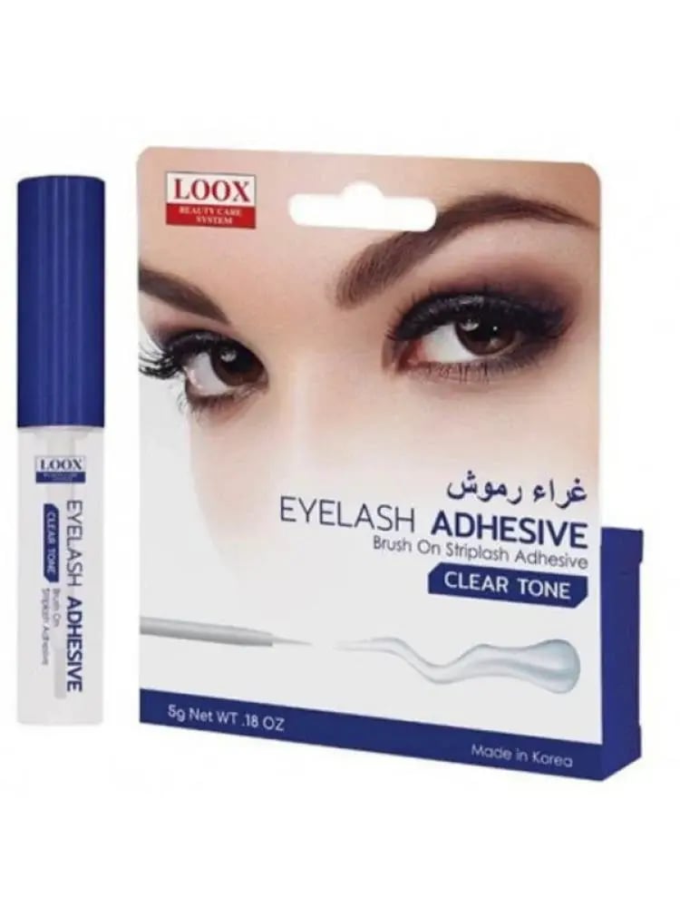 Transparent adhesive for attaching eyelashes from Lux