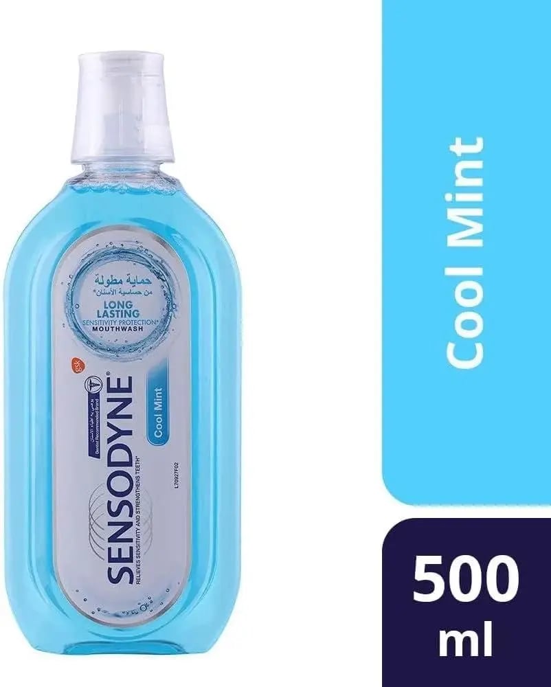 مضمضمة و غسول الفم بنكهة النعناع المنعش من سينسوداين - 500 مل