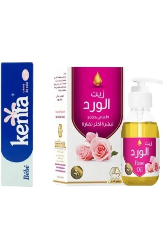 زيت الورد من وادي النحل مع كريم كينتا المغربي 125 مل