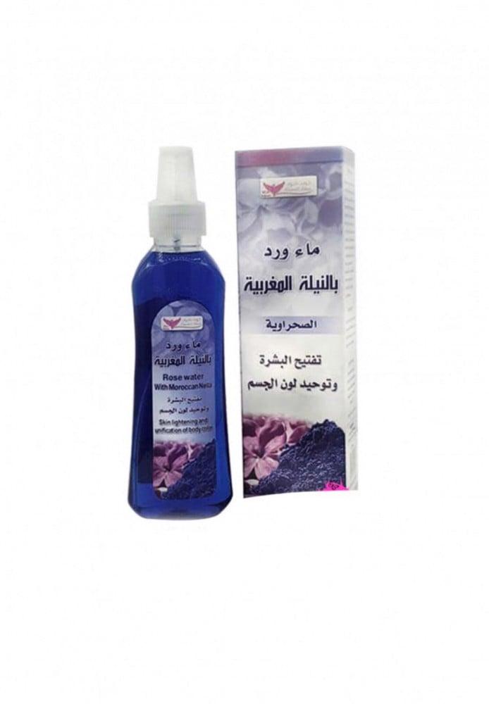 Rose water with Moroccan indigo for skin care from Kuwait Shop - 200ml