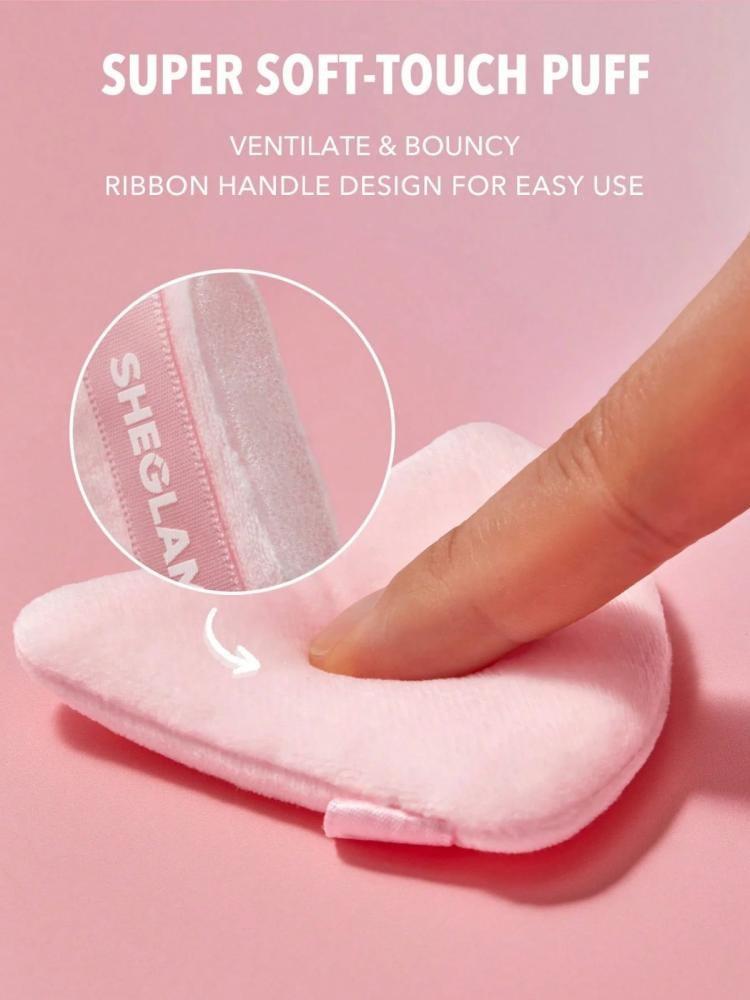 Powder puff sponge set from Shiqlam, baby pink, 3 pieces