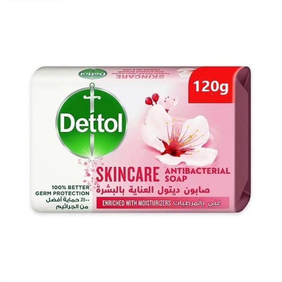 Dettol antibacterial bath soap for skin care - 120g