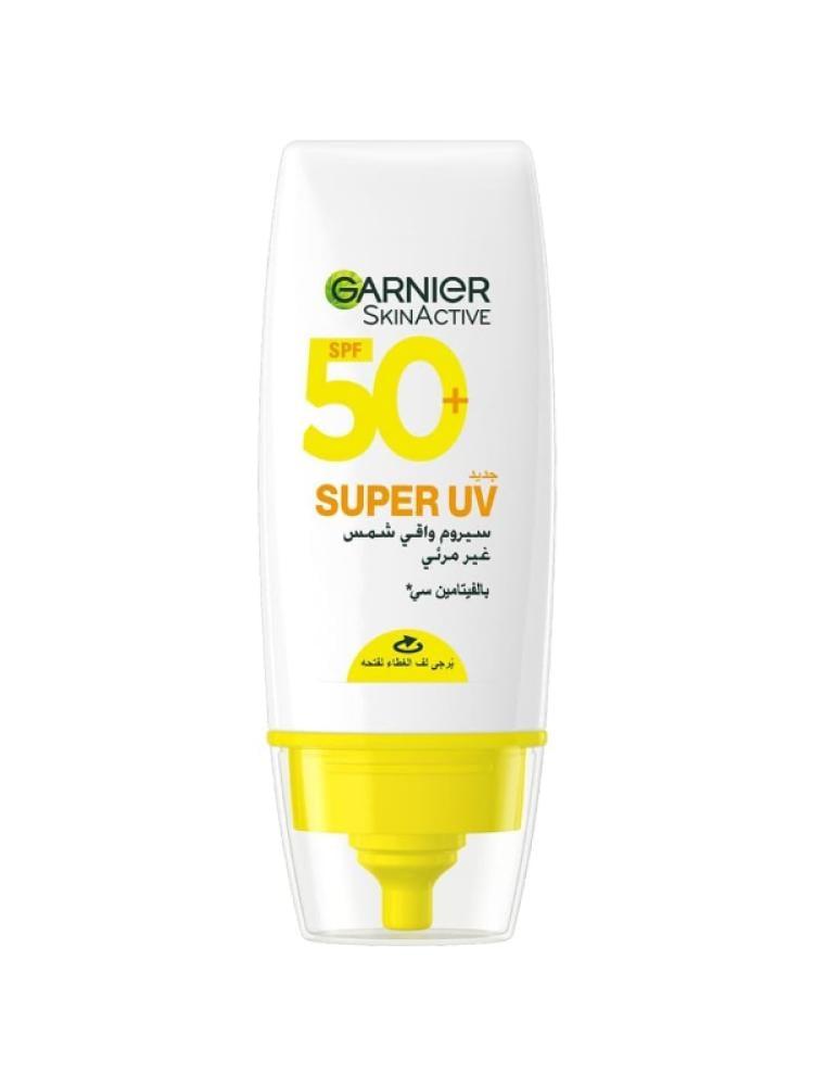 Sun protection serum SPF50 Skin Active Super UV Invisible from Garnier, 30 ml