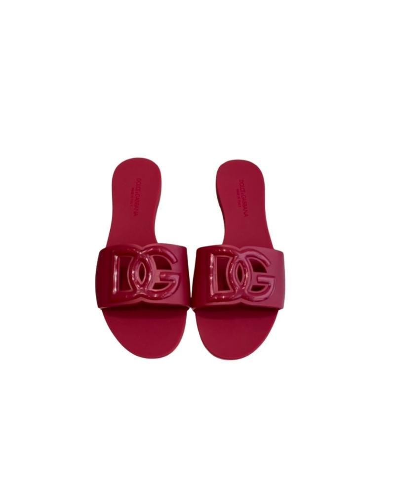 سليبر D&G نسائي أحمر | Dolce Gabbana | Mirror Quality