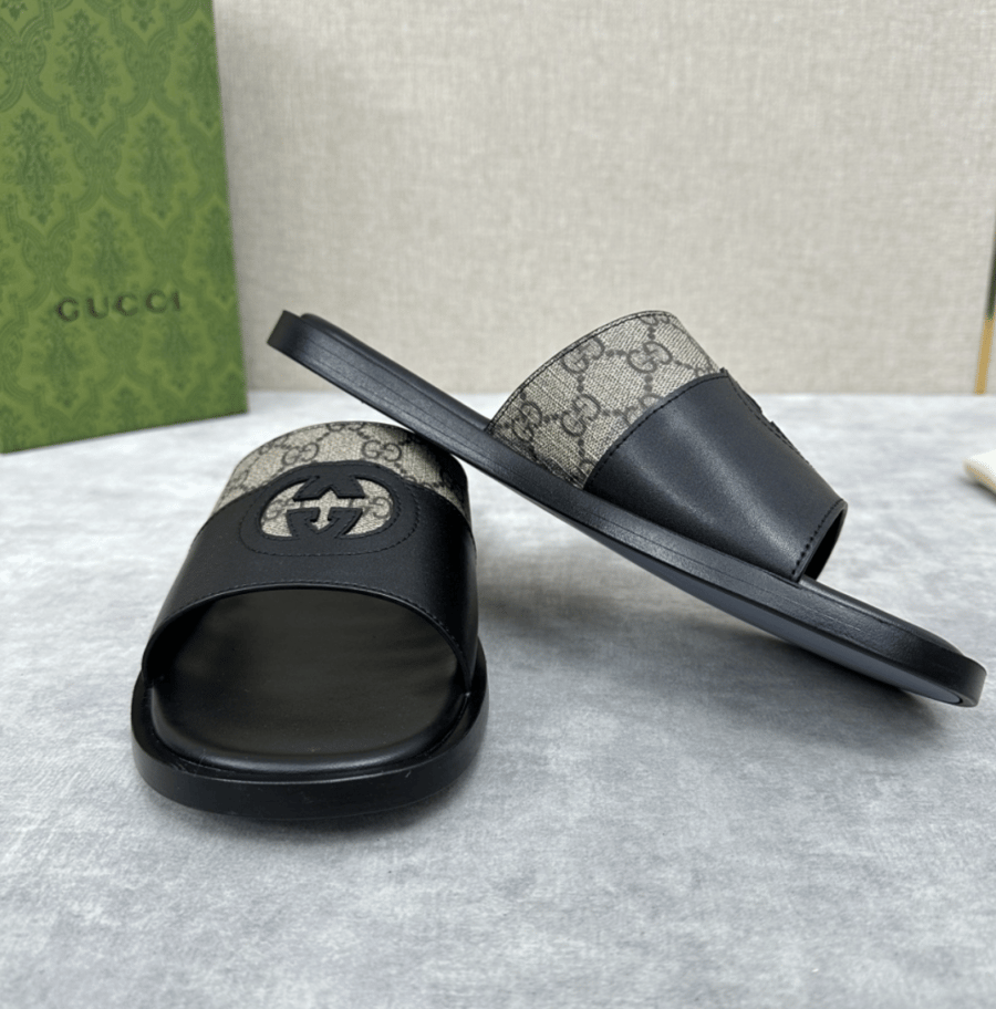 سليبر غوتشي رجالي ٣ | Gucci GG | Mirror Quality