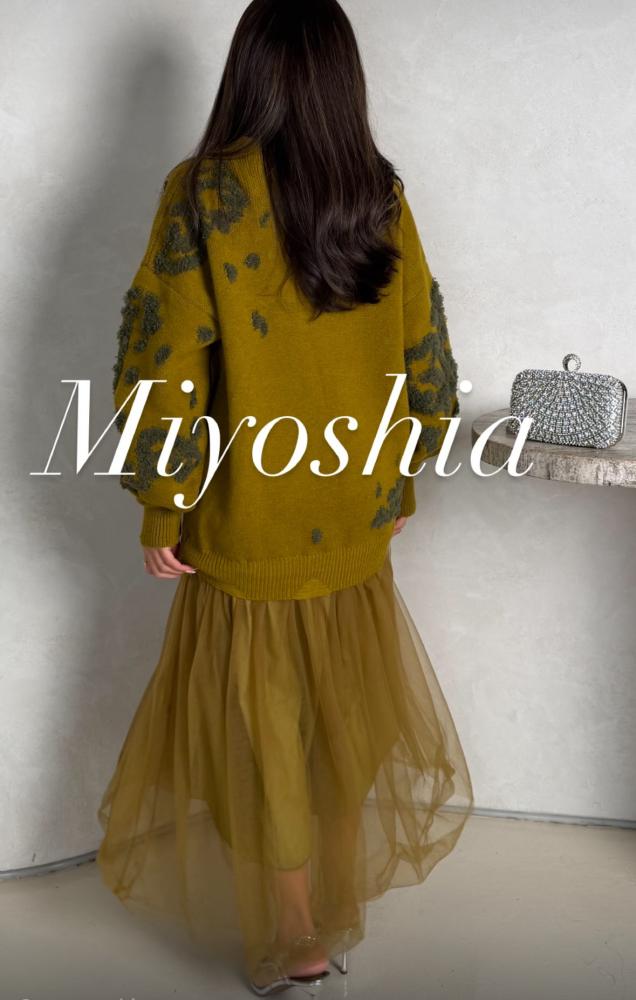 Winter dress free size color mustard