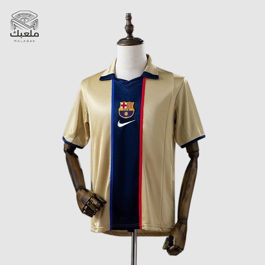 تيشيرت برشلونة الذهبي كلاسيك