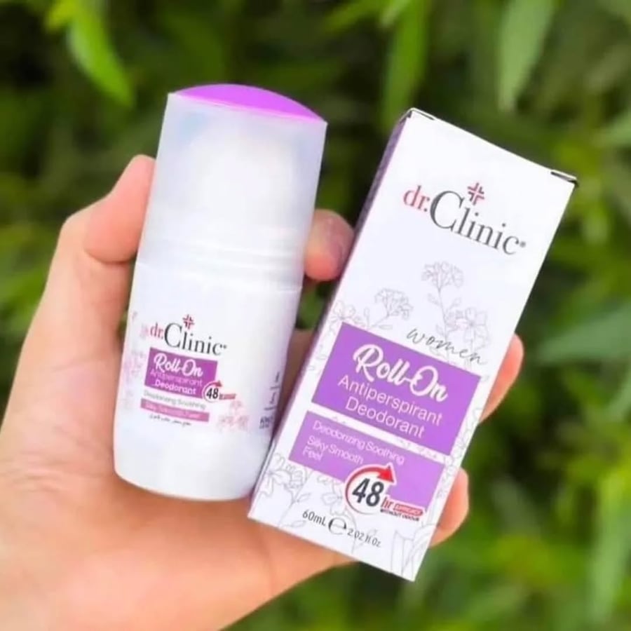 DR.CLINIC ANTIPERSPIRANT DEODARANT ROLL ON 75 ML PURPLE