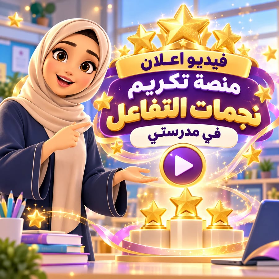 فيديو اعلان منصة تكريم نجمات التفاعل في مدرستي